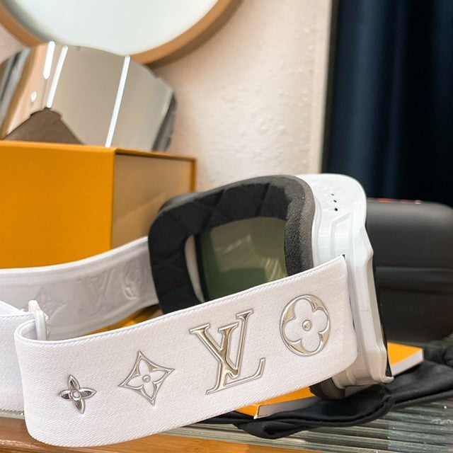 LV Ski Goggles White